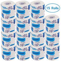 Ultra CleanCare Toilet Paper, 3-Ply Dissolvable Toilet Paper, Professional Soft Toilet Paper with Individually Wrapped Standard Rolls,Bulk Bath Tissue Replacement Comfort Paper Rolls (15 Rolls)
