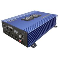 Lanzar WDN800.2D Wrath Series 800 Watt Compact Class-D 2-Channel Full Range Amplifier with Bass Boost Control