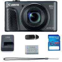 Canon PowerShot SX730 HS Digital Camera (Black) - 16GB Basic Accessories Bundle