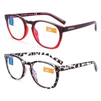 Computer Reading Glasses Blue Light Blocking Glasses Women Men 2 Pack(+2.0)