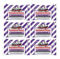 Fishermans Friend sugar free flavors Lozenges 25 g. (6 Packs/box) (Blackcurrant)