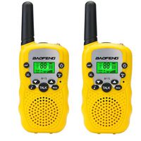 Walkies Talkies for Kids,Mini Two Way Radios for Boys Girls Children Gift,UHF 462-467MHz Frquency 22 Channels(2pcs Yellow)