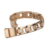 Newest Premium Replacement Accessory Metal Watch Bands Bracelet Strap for Fitbit Alta HR and Alta(No Tracker) (Style H: Rose Gold)