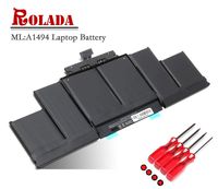 A1494 Laptop Battery Replacement for MacBook Pro 15 inch A1494 Retina A1398 (Only fit Late 2013 Mid 2014 Version) ME294 ME293 with Screwdrivers