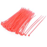 uxcell Nylon Cable Ties 4 Inch Self-Locking Zip Ties 0.09 Inch Width Pink 500pcs