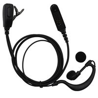 TENQ G Shape Earpiece Headset for Motorola Multipin Radio Ht750 Ht1250 Ht1250ls Ht1550 Ht1550xls Mt850 Mt850ls Mt950 Mt8250 Mt8250ls Mt9250 Etc