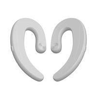 Bluetooth Headphones Non Ear Plug, Newly Upgrade True Wireless Earbuds Noise Cancelling Handsfree Headset with Microphone for iPhone and Android Smart Phones(White)