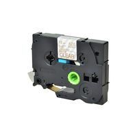 SuperInk 1 Pack Compatible for Brother TZe-M34 TZ-M34 Gold on Matte Clear Label Tape Laminated 1/2'' x 26.2ft (12mmx8m) use in P-Touch PT-D210 PT-D600 PT-D400 PT-H100 PT-P700 PT-P750W Printer