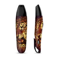 IT'S A SKIN Decal Vinyl Wrap for Suorin Vagon Pod Vape Sticker Sleeve Cover/Tiger on Fire