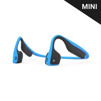 AfterShokz Titanium Mini Wireless Bone Conduction Bluetooth Headphones, Shorter Headband Size for Smaller Fit, Open-Ear Design, Ocean Blue, AS600MOB