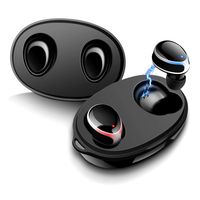 Torteco Wireless Earbuds Bluetooth 5.0 Headphones, in-Ear Stereo Wireless Earphones with Microphone One-Step Pairing with Charging Case, IPX6 Water Proof for Running, Sports, Working, Black