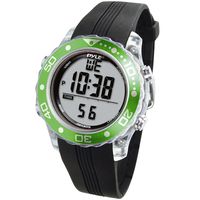 Digital Multifunction Sports Wrist Watch - Waterproof Smart Fit Classic Men Women Water Sport Swimming Fitness Gear Tracker w/ Chronograph, Countdown, Dual Time, Diving Mode - Pyle PSNKW30GN (Green)