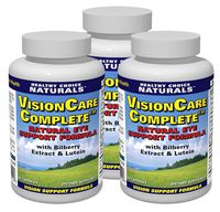 Vision Care Eye Supplement - Supports Great Vision and Eye Health (3 bottles/180 Capsules)