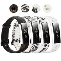 honecumi Floral Pattern Bands Compatible with Fitbit Alta/Alta hr Wristband Replacement Accessory-Exchange Watch Band for Men&Women Colorful Stripe Printing Straps
