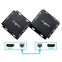 HDMI Extender 4K Up to 230 Feet (4K@60Hz), Over Single Ethernet Cat5e/Cat6/Cat7 Cable, UHD 4K@60Hz YUV 4:4:4, with HDCP 2.2, Bi-Directional IR, Audio and Video Transmission