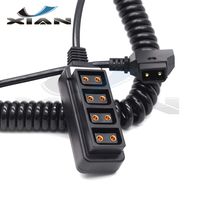 Y'XIAN P-Tap Splitter Cable,D-Tap to 4-Port Female D-Tap P-Tap Hub Adapter Splitter for Photography Power