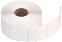 CompuLabel Direct Thermal Labels, 1 1/2 x 1 1/2 Inch, White, Roll, Permanent Adhesive, Perforations Between Labels, 900 per Roll, 12 Rolls per Carton (530728)