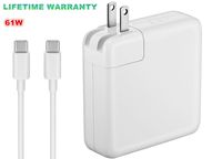 (Original Quality) 61W USB-C Power Adapter Replacement USB C AC Supply Charger Compatible with MacBook Pro Charger 13 Inch Laptop (USB-C Cable Included)