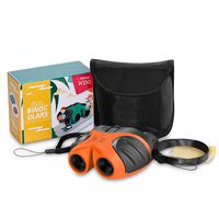 Best Toys for 4-9 Year Old Boys, JRD&BS WINL 8x21 Compact Waterproof Travel Binoculars,Best Gifts for Kids (Orange)