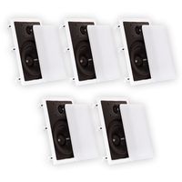 Theater Solutions CS8W In Wall 8" Speakers Surround Sound Home Theater 5 Speaker Set CS8W-5S