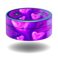 MightySkins Skin Compatible with Amazon Echo Dot (1st Generation) wrap Cover Sticker Skins Purple Heart