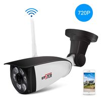 ENSTER Outdoor Security Camera - 720P Home Outside Surveillance Camera - Motion Detection, Waterproof, Night Vision, FTP, Support Max 64GB Micro SD Card -Windows, iOS, Android Compatibility