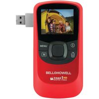 BELL+HOWELL T10HD-R 5.0 Megapixel 1080p Take1HD Digital Video Camcorder wtih Flip-out USB (Red) electronic consumer