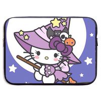 Laptop Sleeve Bag Hello Kitty Witch Waterproof Shock Resistant Bag Case for MacBook Pro Air 13-15 Inch