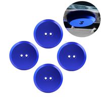 Dewhel Jack Pad Adapter Billet Anodized Blue Aluminum Floor Jack For Corvette C7/C6 Premium bolt on Jack Points - 4 pack