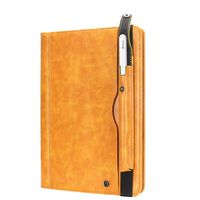 Case for iPad Pro 11" 2018,Businda Premium Leather Folio Stand Cover Multiple Viewing Angles Stand Folio Cover with Auto Wake/Sleep Pencil Holder and Card Pocket for iPad Pro 11" 2018 Release, Yellow