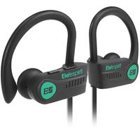 ELE ESPIRIT 7.5 Wireless Running headsets - Top 2019 Headphones SENSATIONAL CONNECTIVITY - 300 METRES or 985 FT, Bluetooth 5.0 IPX7 Waterproof, Rugged Workout Earphones, One year at-home warranty.