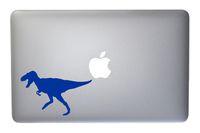 Tyrannosaurus Rex Dino Carnivore Vinyl Decal for MacBook, Laptop or Other Device 5 Inch (Traffic Blue)
