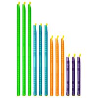 Plastic Bag Sealer Clips Sticks Chips by Trendy Cooks (12pcs), Keep Bags Air/Water Tight, Never Waste Food Again, No Moving Parts, Slim Sticks for Easy Storage, Fully Reusable (Mixed)