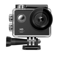 Action Camera 1080P 12MP Underwater Waterproof Camera with 140 Degree Wide Angle Lens and Mounting Accessory Kit Black