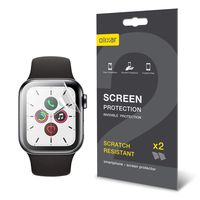 Olixar for Apple Watch Series 5 - Screen Protector - Compatible with 44mm Model - TPU Film Protection - [2 Pack] - Anti Scratch - Crystal Clear & Easy Application