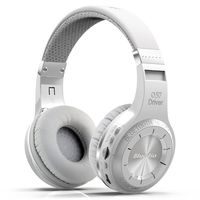 Bluedio H Plus (Turbine) Wireless Bluetooth Headphones V4.1 Bass Stereo Over-ear Headset with Mic FM Radio Support SD Card for iPhone Samsung (White)