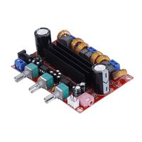 ASHATA Digital Power Amplifier Board, DC12-24V 200W 3-Channel Digital Amplifier Board with Noise Cancelling,Free Sound Adjustment Power Amplifier with Multi-Level Protection