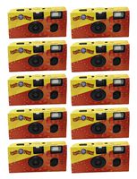Ringling Bros 35mm Disposable Film Camera Flash 27 Exp ISO 800 Vintage (10 Pack)