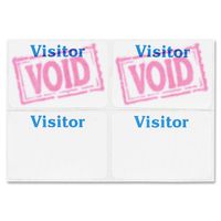 C-Line Time's Up! Self-Expiring 1-Day Visitor Badges, 3 x 2 Inches, 100 per Box (97005)