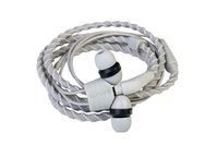 Wraps Wearable Braided Wristband Headphone Earbuds, Talk Flint (WRAPSCSIL-V15M)