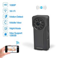 Mini Hidden Spy Camera, Ruidla WiFi Camera Body Camera Night Vision Motion Detection 1080P HD Security Home Office Nanny Cam 170 Degree Wide View Angle Indoor Outdoor