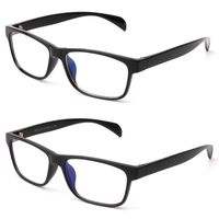 Computer Glasses 2 Pack - Blue Light Blocking Glasses Women Men - Low Color Distortion
