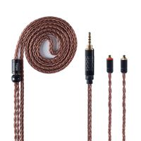 MMCX Cable Upgraded Earphones Cable Yinyoo 16 Cores Single Crystal Copper Cable for TIN Audio T2 T3 T2 PRO Yinyoo V2 Yinyoo PRO HQ5 HQ6 KBEAR F1 Shure SE215 SE535 UE900(mmcx, 2.5mm Jack)