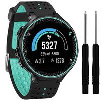 QGHXO Soft Silicone Replacement Watch Band for Garmin Forerunner 235/220/230/620/630/735 Smart Watch (No Tracker, Replacement Bands Only)