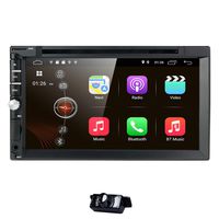 hizpo Android 9.0 Universal Car Radio 7 Inch Multimedia Player 2 GB RAM + 16 GB ROM Double Din Car GPS Navigation Bluetooth WiFi Hotspot SWC Subwoofer USB SD Mirrolink