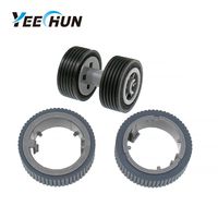 YEECHUN PA03670-0001 PA03670-0002 New Scanner Brake and Pick Roller Tire Set for Fi-7160 Fi-7180 Fi-7260 Fi-7280 Model: FI-C728PR FI-C728BR