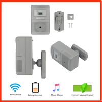 People Visitor Counter with Music Visitor Chime Function Wireless, 36 Changeable Rintone Customer Counter for Retail Store