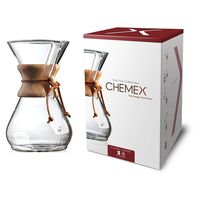 Chemex Pour-Over Glass Coffeemaker - Classic Series - 8-Cup - Exclusive Packaging