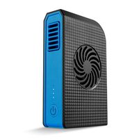 Skyocean Small Personal Fan with 6000mAh power bank, Mini Battery USB Desk Fan with Portable Charger Best using in Travel Office School Kitchen outdoor sport Camping Equipment (Black)