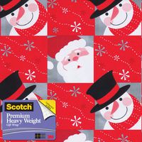 Scotch  Gift Wrap, Snowflaked Pals Pattern, 25-Square Feet, 30-Inch x 10-Feet (AM-WPSP-12)
